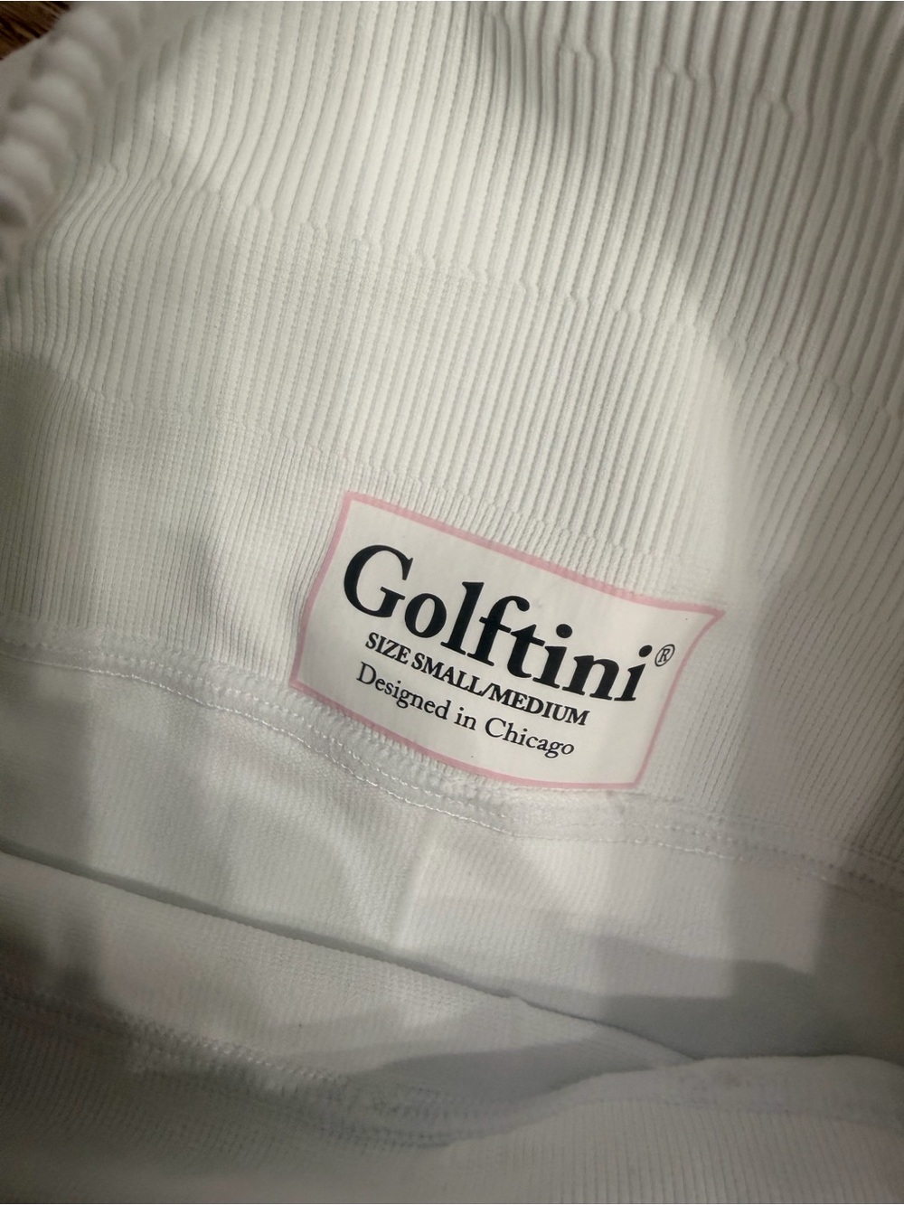 Golftini White Varsity Pleated golf skirt 0239 - Picture 5 of 6